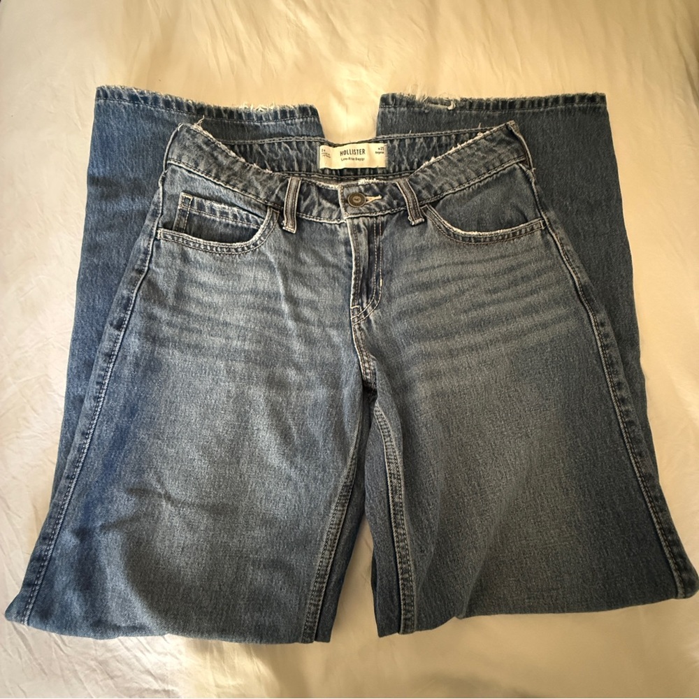 hollister low rise baggy jeans